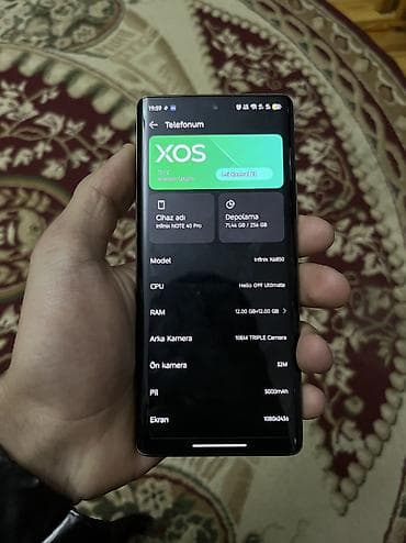 telfon j2: Infinix Note 40 Pro, 256 GB, rəng - Yaşıl, Sensor — 6