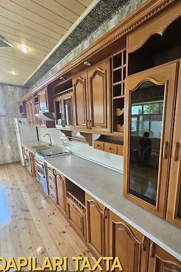 perla metbex mebeli: Mətbəx mebel dəsti – massiv ağac qapılar - Klassik dizaynlı, ölçüsü — 1