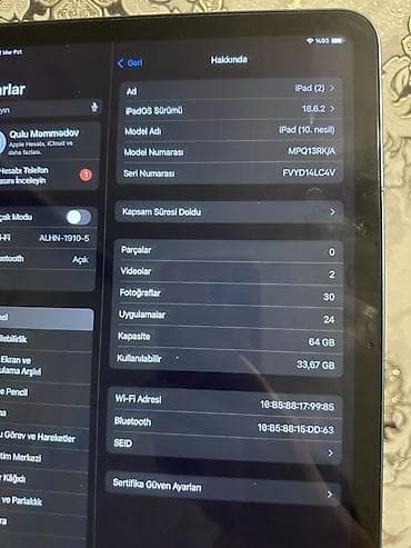 azercell modem limitsiz: Apple iPad 10 (2022), 10,9", 64 GB — 2