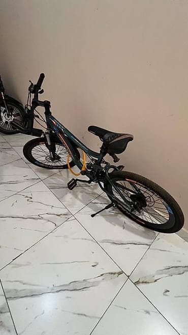 summa velosiped: Uşaq/yeniyetmə dağ velosipedi - Ölçü: 24 düym təkərlər (şinlər enli — 1