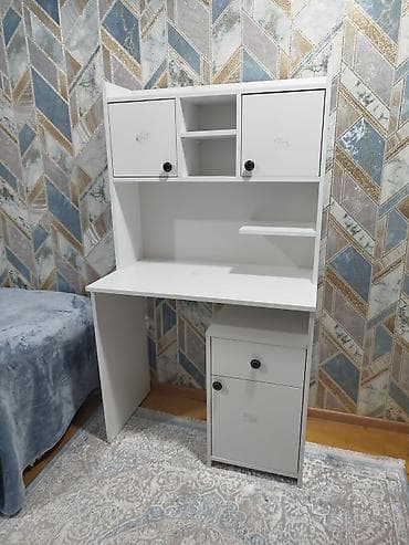 dirnaq stolu: Düz masa, Stulsuz, Polkalı, Siyirməli, Rusiya, Mat laminat — 2