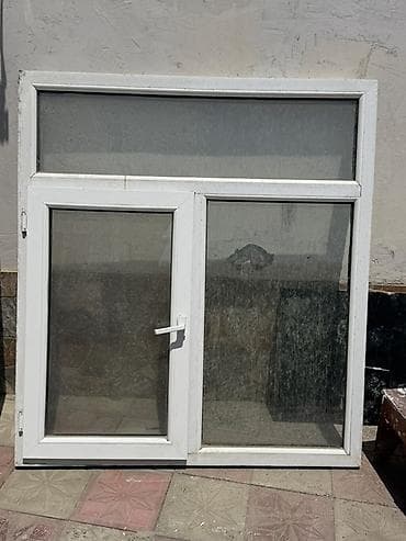 PVC pəncərə-balkon bloku - Material: ağ PVC profil - Quruluş: 3 — 1