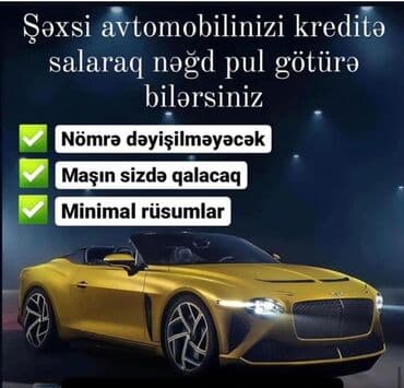 sehf qapi: Avtomobil girovu əsasında sərfəli lombard krediti Avto kredit Təcili — 1