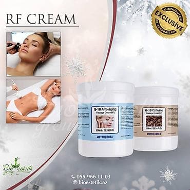 Rf krem RF kremin xüsusiyyətləri: -RF və Velashape aparatları üçün