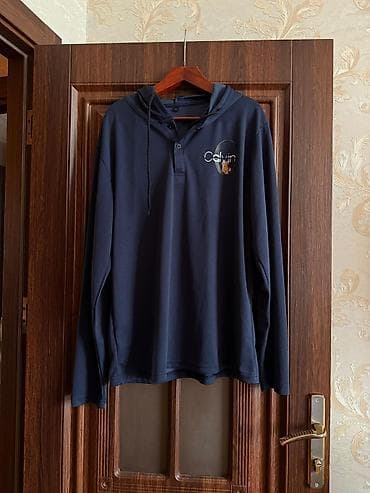 isci geyimi: Svitşot, Calvin Klein, rəng - Göy — 1