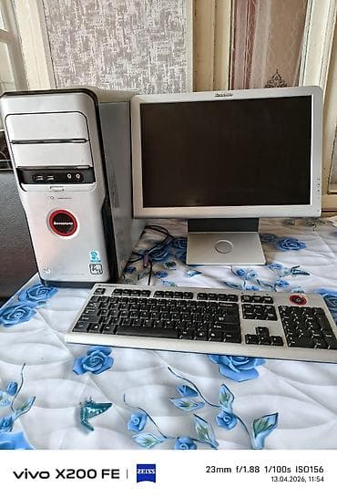 notebook hp: Lenovo stolüstü kompüter dəsti Tərkibi: - Lenovo sistem bloku (öndə — 2