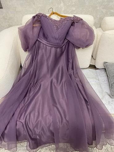 cins don: Məhsul: Zərif ziyafət/gecə geyimi - Rəng: Lila-bənövşəyi - Siluet — 4