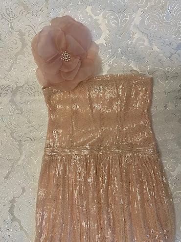 veçer donları: Zaradan alinib. Bir defe toya geyinilib. Gul elave duzeldilib, zovqden — 4