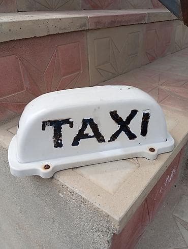 TAKSİ dam lövhəsi - Avtomobil üçün dam üstü “TAXI” işarəsi - Ağ — 1