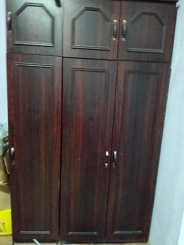 6 qapı, Qəhvəyi, Digər material, Açılan, Düz dolab