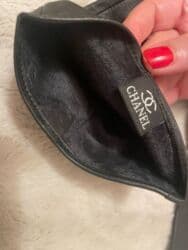 Eynəklər: Başlıq: Temiz Deri qara əlcək, Chanel brendi, 48 sm uzunluq Təsvir: - — 6