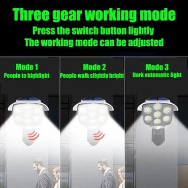 sensorlu lampa: Günəş ☀️⛅ enerjisi ilə işləyən sensorlu kamera 📷 formasında lampa LED — 4