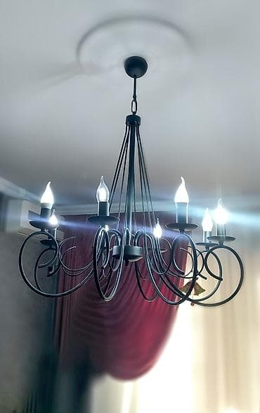 resim: Çılçıraq, 8 lampa, Metal — 7