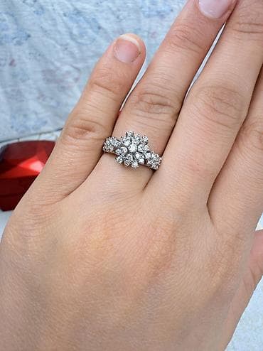 Nişan, Üzük, Ağ qızıl, 750 Əyar, 0-0.25 Karat