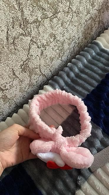 22 ayar qizil: Məhsul: Yumşaq tük kimi parça ilə hazırlanmış elastik saç lenti/baş — 2