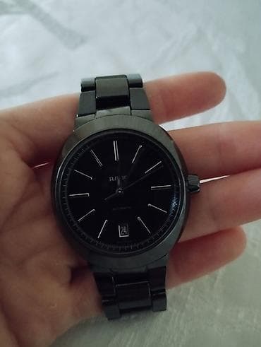 saat rado: RADO kişi qol saatı – klassik minimalist dizayn - Rəng: tam qara — 4