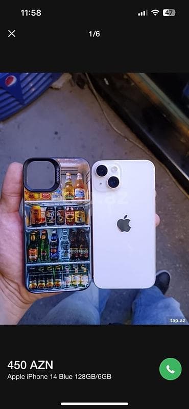 IPhone 14, 128 GB, Mavi, Face ID lalafo.az -da IPhone 14, 128 GB, Mavi, Face ID