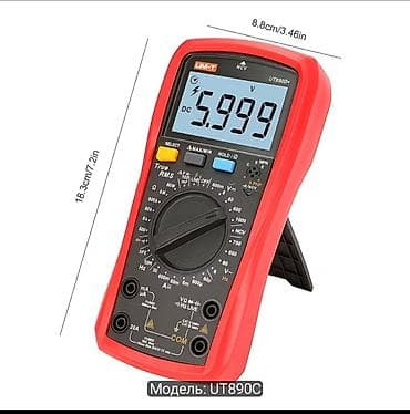 multimetir: UNI-T UT890C+ Raqəmsal Multimetr - 6000 sayımlı ekran, böyük rəqəmsal — 2
