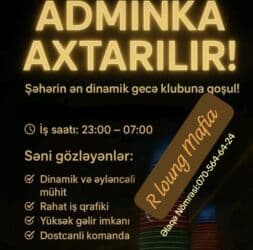 Ofisiant tələb olunur, Gündəlik ödəniş, Təcrübəsiz lalafo.az -da Ofisiant tələb olunur, Gündəlik ödəniş, Təcrübəsiz