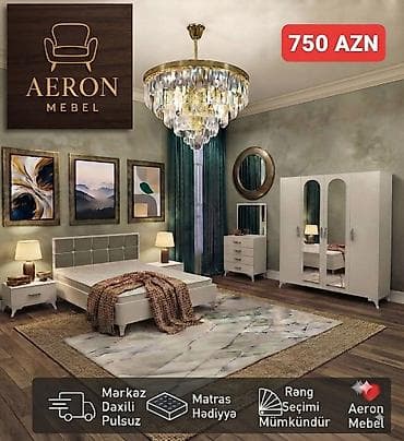 şuşe qapi: Aeron Mebel – Yataq otağı dəsti Yataq desti. Dolab.200×160×47 — 1