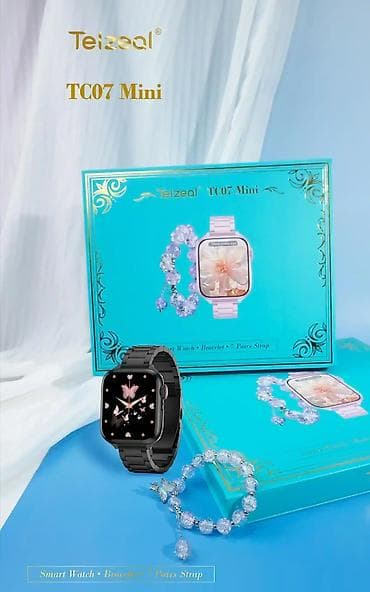 Saat dəstləri: Kateqoriya: Smart saatlar Brend: No Brand Ad: Combo TC07 Mini black — 1