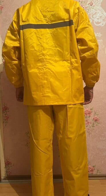 дождевой костюм детский: Мужской плащ, цвет - Желтый — 5