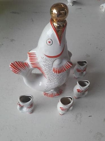 ag sirke: Qedimi suvenir konyak naboru birboyuk balıq beş bala ela veziyetde — 1