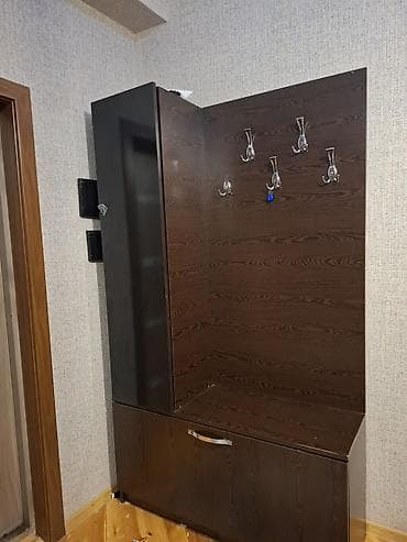 1 qapı, Qəhvəyi, Digər material, Açılan, Künc dolab — 2