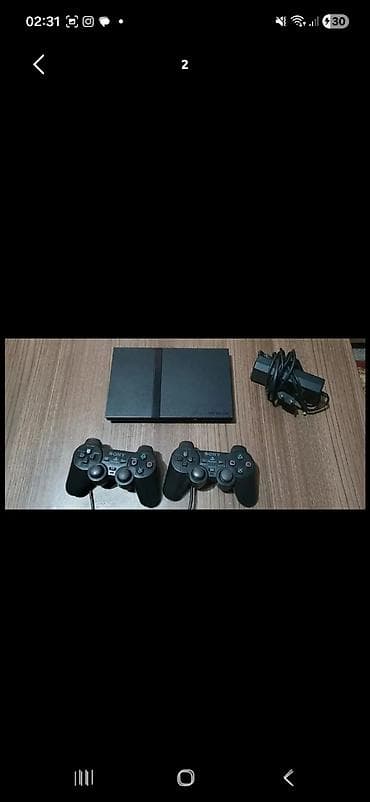 resmi 10 s: Sony PlayStation 2 Slim oyun konsolu dəsti Komplekt: - PS2 Slim — 1