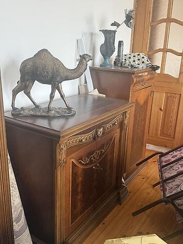 xonca desti: Klassik üslubda taxta qonaq otağı mebel dəsti - Material: keyfiyyətli — 9