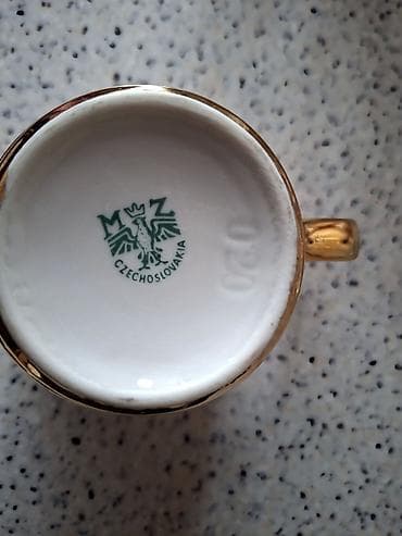 cay servis: Çay dəsti, rəng - Ağ, Farfor, 6 nəfərlik, Çexiya — 4