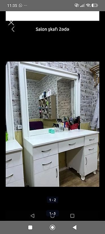 masa transformatoru: Makiyaj üçün masa, Güzgülü — 1