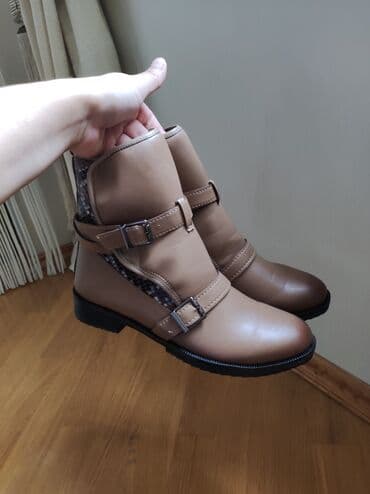 rezin botlar: Ölçü: 39, rəng - Qəhvəyi, Yeni — 4