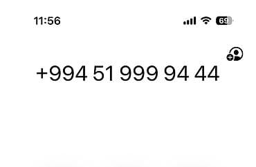 Nömrə: ( 051 ) ( 9999444 ), İşlənmiş