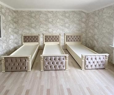 dekorativ masa: Klassik üslubda mebel dəsti - Mətbəx garnituru: Krem rəngli, oyma — 2