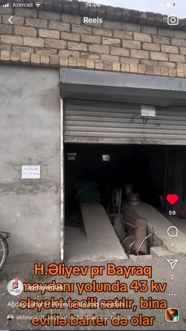 emlak elanlari: 43kv çıxarışlı sənədli obyekt satılır.cüt kubikden,beton arakəsməsi və — 3