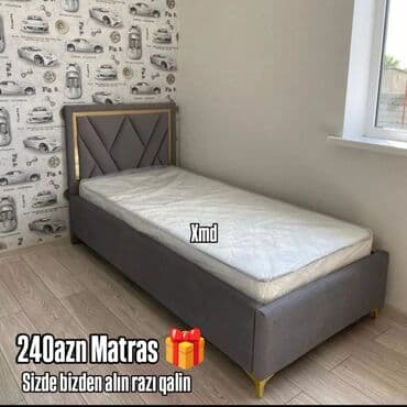 matras alti: Yeni, Təknəfərlik çarpayı, Bazasız, Matras ilə, Siyirməsiz — 3