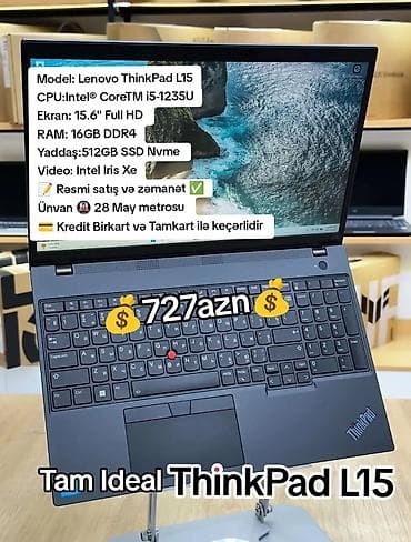 Lenovo: Lenovo ThinkPad, 15.6 ", Intel Core i5, 512 GB — 1