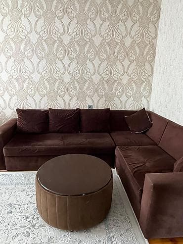 künc divan modelleri 2022: Künc divan, Qonaq otağı üçün, Açılmayan — 3