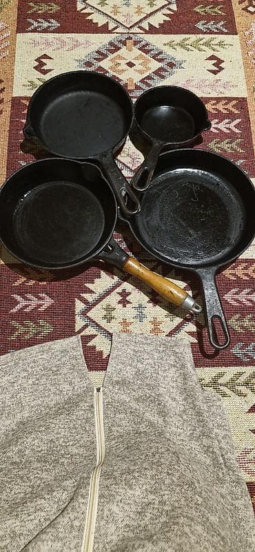 çuqun tava: Tava, rəng - Qara, Çuqun — 1