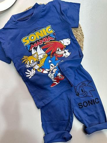 stringer alt geyimi: Uşaq yay dəsti – köynək və şort - Mövzu: Sonic Mania və “Keep Vigour” — 1
