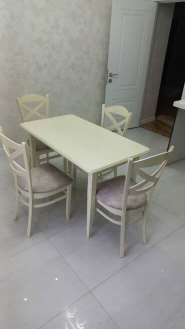 Masa və oturacaq dəstləri: Mətbəx üçün, Yeni, Açılmayan, 4 stul — 3