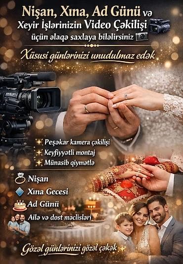 Xüsusi günləriniz üçün video çəkiliş xidməti Tədbirlər: - Nişan - — 1