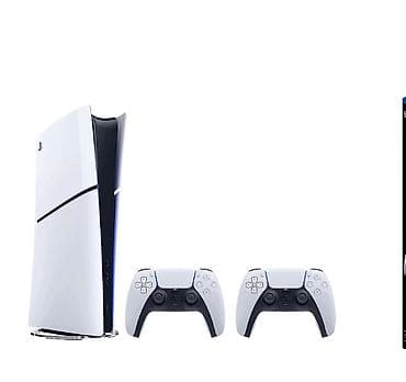 xbox one disk: PlayStation 5 Slim 1 TB 2 Dualsense coystik Dubaydan almışam — 1