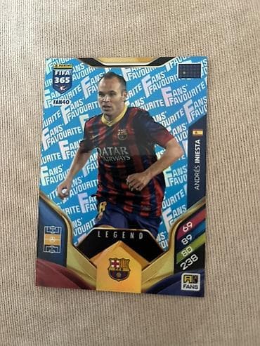Panini FIFA 365 “Fans’ Favourite” kolleksiya kartı — Andrés Iniesta