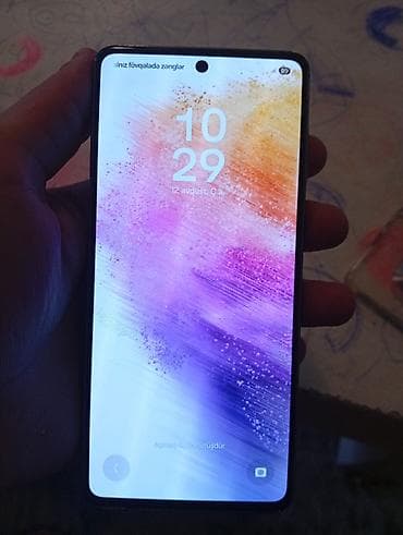 samsung galaxy a73: Samsung Galaxy A73 5G, 256 GB, rəng - Qara, Barmaq izi — 2