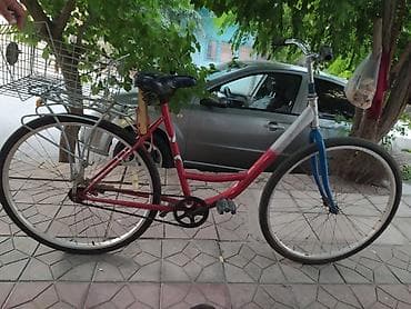 cube velo: Şəhər tipli velosiped - Rəng: qırmızı–ağ–mavi keçidli gövdə, mavi ön — 1
