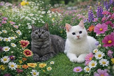 Satılır: 3 aylıq balaca pisiklər 🐾 Rəng: boz və ağ Çox oyunsevər və — 1