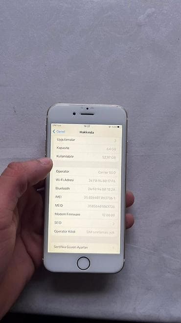 ayfon 6 barter: IPhone 6s, Qızılı, Barmaq izi — 8