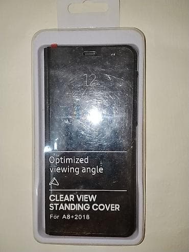 par utusu: Clear View Standing Cover – Samsung Galaxy A8+ (2018) üçün - Model — 3